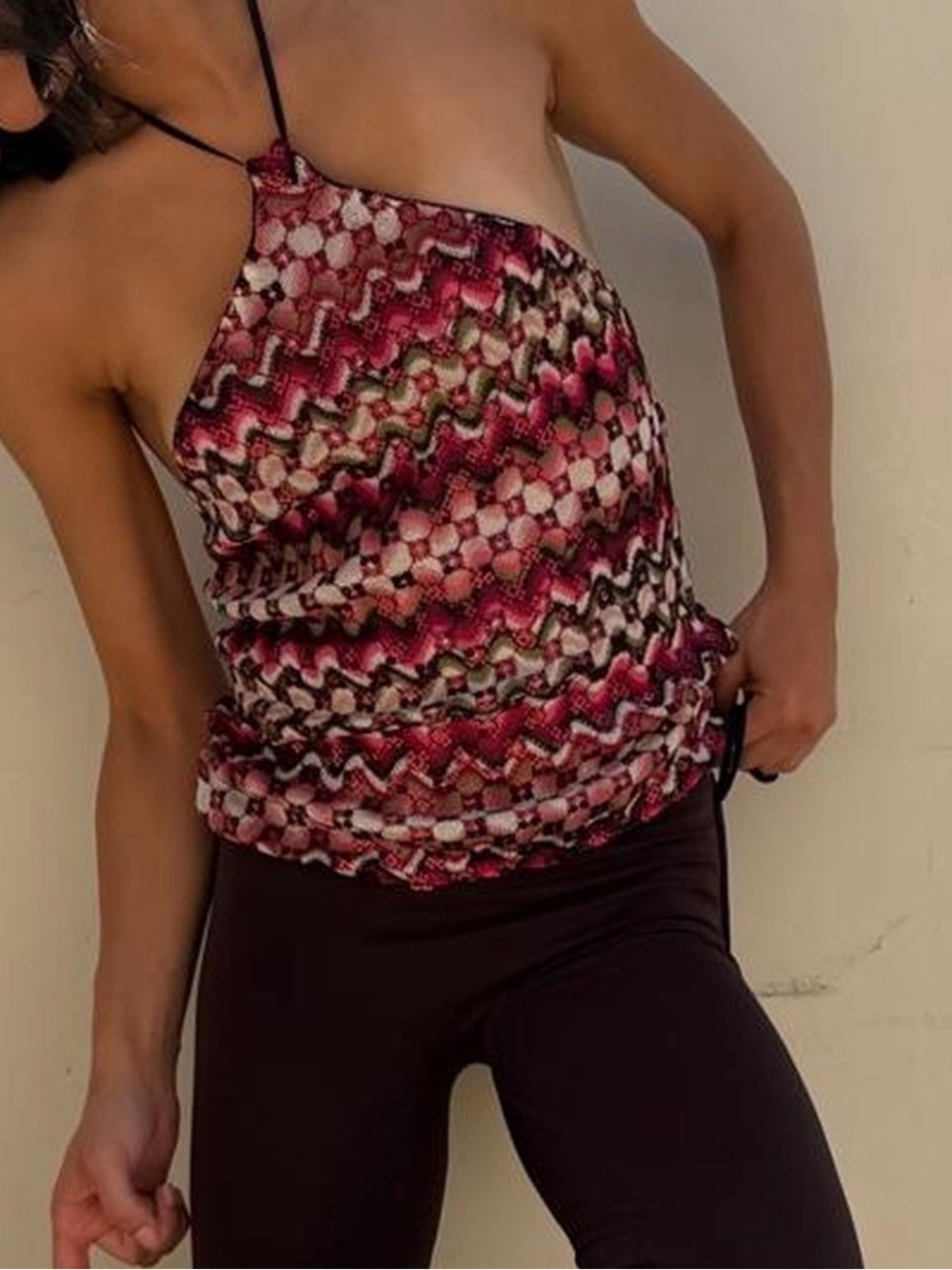 Missoni Pink Multiwave Halter Camisole